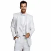 Мужские костюмы 2023 итальянский дизайн формальный жених Slim Fit Tuxedos Mens 3 штуки свадебное платье Man Blazer Costume Homme