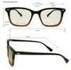 Sunglasses Frames SORBERN High Quality Graduate Spectacle Frame Square Nerd Glasses Male Myopia Rivet Eyeglasses Vintage Prescription