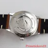 Orologi da polso di lusso 42mm luminosi uomini automatici guardano il quadrante nero sapphire vetro miyota 8215 movimento