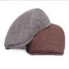 Шляпа Берета Ретро артистичный британский стиль хлопковые плоские шапки мужчины весенняя утка
