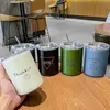 Tumblers Ins Coffee Fincan Termozlar Paslanmaz Çelik Su Şişesi Saman Kupası Buz Amerikan Kahve Kupa Çift Katmanlı Vakum Şişe Çift Kupa 230204