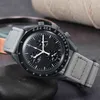 Designer dyra herrar klocka Full Feature Quartz Chronograph Mercury Mission 42mm Nylon Luxury Watch Limited Edition Master Watch