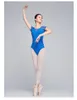 Stage Draag vrouwelijke ballet-turet met korte mouwen ballet luier gymnastiek bodysuit professioneel dansspak voor dames kostuum w22393