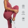 Aktiva uppsättningar Sportuppsättning för kvinnor Compression Sport Sports Tracksuit Gym Fitness Clothing Bra och Legging Yoga Outfit Sportkläder