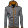 Sweats à capuche pour hommes ZOGAA Style Cardigan décontracté pour hommes à capuche col rond à manches longues fermeture éclair Cation pull tout match mode simplicité sweat