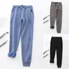 Women's Pants Sports Trousers Straight Cold Resistant Long Drawstring Fleece Lined Sweatpants Jogger For Yoga