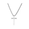 Pendant Necklaces Fashion Jewelry Cross Necklace Titanium Steel Men Women Hiphop Choker Drop Delivery Pendants Dhqir