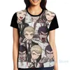 T-shirt da uomo Kiyotaka Ishimaru Fuyuhiko Kuzuryu T-shirt da uomo Donna All Over Print Fashion Girl Shirt Boy Tops T-shirt a maniche corte