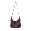 Evening Bags 2023 PU Leather Solid Color Ladies Second-hand Bag Retro Underarm Senior Shoulder Messenger Handbag