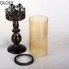 Candle Holders American Carved Candlestick Glass Antique Iron Living Room Table Wedding Centerpieces Candelabra