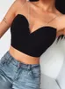 Women's Tanks Camis Insta Sexy Spaghetti Strap Cami Slim Cropped Top Women Summer Casual Backless Skinny Black Streetwear Sleeveless Camisole 230203