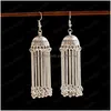 Lustre de lustre vintage feminino de brincadeira indiana de ouro, senhoras retro redondo sino de tassel jhumka brincos oorbellen Drop Deli dhdxx