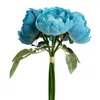 Decoratieve bloemen 1 boeket Rose Silk Artificial Flower For Table Setting Wedding Party Decoratie Arrangementen 11 "X7"