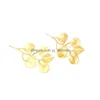 Dangle żyrandol metalowe kolczyki roślinne vintage złoty kolor liści na kobiety dziewczęta impreza biżuteria hurtowa dostawa dhbmo