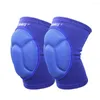 Joelheiras 2 pcs/par de faixas não deslizantes protetora de esponja grossa para equipamento de esportes de futebol de basquete de vôlei