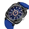 Montres-bracelets marque de mode WEIDE Sport montre hommes Quartz bracelet en cuir 30 m étanche homme grand cadran horloges d'affaires Orologio Uomo