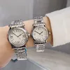 Movimento al quarzo 36mm 30mm Orologi elettronici da donna in acciaio inossidabile pieno Orologio da polso classico stile coppia Regali aziendali casual Orologi di lusso