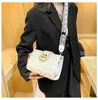 95% Off Factory Cheap Direct Handbag Bag Women's 2023 New Fashion Brand Single Shoulder Msenger Rhombus Chain Net Red Small Square Wide