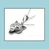H￤nge halsband varghuvud halsband djur smycken m￤n nanashop droppleverans h￤nge dhlo3