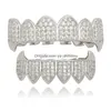 Grillz Dentaire Grills Hip Hop Glacé Cz Bouche Dents Grillz Caps Top Bottom Grill Set Hommes Femmes Vampire Bijoux Cadeaux Drop Livraison Dhw4U