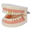 Grillz Dental Grills Gold Sier Color 아이스 아웃 CZ Grillz FL 다이아몬드 이빨 치아 캡 힙합 입구 브레이스 배달 보석 DHVCM