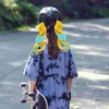 Motorcycle Helmets 2pcs Wigs Funny Chic Delicate Ornament Braid Decor Ponytails