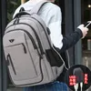 Backpack Large Capacity Men Laptop s 156 Oxford Black Solid High School Bags Teen College Boy Gril Student 8523 230204