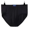 Slips pour hommes Slips confortables Plus gros sous-vêtements d'âge moyen et âgés entrejambe Double poche homme culotte