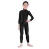 مرحلة ارتداء Grils Kids Ballet/Skate Ballet Dance Unitard Gymnastics Full Body Leotard for Girls Black Long Sleeve Bemsuit