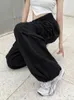 Spodnie damskie capris houzhou harajuku spadochronowe spodnie Y2K Streetwear szerokie nogi workowate ładunki spodnie Kobiet Koreański Korean Style Jogging Brespants 230203