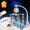 Rattles Mobiles Baby Toys 0-12 månader CRIB Mobil Musical Box With Holder Toddlers Soft Rattle Teether Born Baby Bed Toys Education Girl 230203