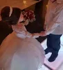 女の子のドレス結婚式のためのgy花チュールプリンセスレースハーフスリーブ聖なる最初の聖体拝領ガウンパーティーページェントドレスガールズ