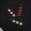 Dangle Chandelier Women Earrings Mashion Jewelry Sweet Condring for Girls Heartsphed Simple Droper Drop Droviour Otkij