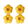 Orecchini per borchie Delysia King Fashion Romantic Multicolor Flower Double Orerstud Dale22