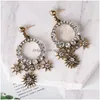 Dangle Chandelier Fashion Jewelry Retro Baroque Earrings Diamond Rhinstone Star Stud Drop Delivery Dhqvr