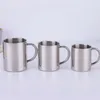 Tazze Tazza da caffè in acciaio inossidabile a doppia parete 220/300 / 400ml Tazza termica portatile Bicchiere da viaggio Brocca Latte Tè Acqua