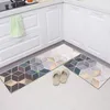 Carpet Geometry Waterproof Oilproof Kitchen Mat Antislip Bath Mat Soft Bedroom Floor Mat Living Room Carpet Doormat Kitchen Rug 230204