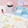 Decorative Objects Figurines Colorful Sticky Notes Set 320 Sheets Papers 100 Mini Index Tabs Selfadhesive Gift Blind Box for Women Girl 230204