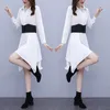 Casual Dresses Autumn Solid Irregular Midi Dress Office Lady Elegant Woman Party Night Long Sleeve Sukienki Na Wesele Damskie