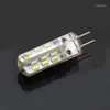 100pcs transparente 2700-7000k cor azul smd 3014 12v g4 lâmpada de lâmpada LED 3W DC Substitua 20w halogen