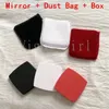 2023 Brand Miroirs compacts Couleur noir rouge blanc pour fille Fashion Fashion Acrylique Cosmetic Mirror Pliant Makeup Tools With Nice 7279012