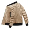 Men's Jackets Stylish Flight Jacket Retro Male Coat Fine Stitching Zipper Pockets Dressing