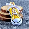 Kliny Lanyards Luksusowe kreatywne buty płócienne designerskie łańcuch klawiszowy telefon komórkowy urok Sneaker torebka wisiorek breloczek na otzsy