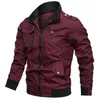 Męskie kurtki wiosna jesień moda szczupła bombowca płaszcz z ubraniem taktyka odzieżowa Casual 230203