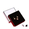 Boîtes à bijoux Coffret cadeau Bracelet Collier Boucles d'oreilles Anneau Organisateur Stockage Papier Carton Bijoux Emballage Conteneur Avec Éponge D Otno2