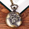 Pocket Watches Fob Chinese Zodiac Animal Mouse Quartz Vintage Gift for Men/Women