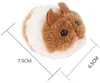 猫のおもちゃインタラクティブなかわいいぬいぐるみシェイクムーブメントマウスペット子猫面白いネズミ安全性小さなギフト1