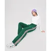 Calças femininas Capris Toyouth Women Women Sweatpantes Sorto Autumn Cantura Straight Troushers Gradiente verde Febbing Casual Streetwear Calças 230203