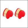 Earring Back Classic Heart Soft Sile Stainless Steel Ear Plug For Women Men Diy Parts Jewelry Accessories Drop Delivery Findings Comp Ot9Ja