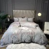 Beddengoed sets vintage tuin bloemen dekbedoverdek set met rits luxe egypatian katoenen dekbed kussensleven